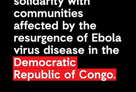 Solidarity message for Ebola