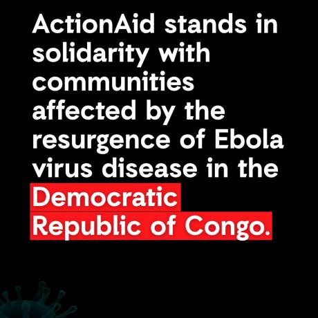 Solidarity message for Ebola