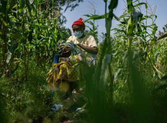 Chance rebuilding her life and keeping her children safe from Ebola.